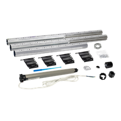 Pack motorisation volet roulant avec moteur filaire Basic et accessoires pour coffre tunnel ou traditionnel