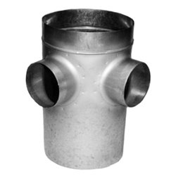 Collecteur d'étage Sans joint 3 piquages Ø315mm