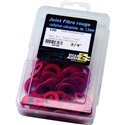 Lot de 100 joints fibre rouge en boîte 28111 Ø 3/8" large mm