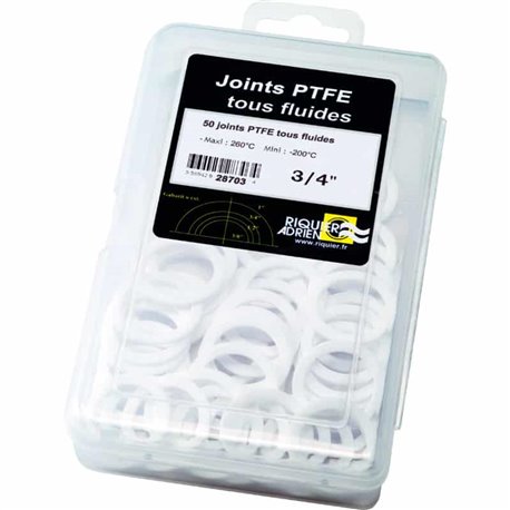 Lot de 50 joints PTFE pur vierge 28705 Ø 1 1/4" mm