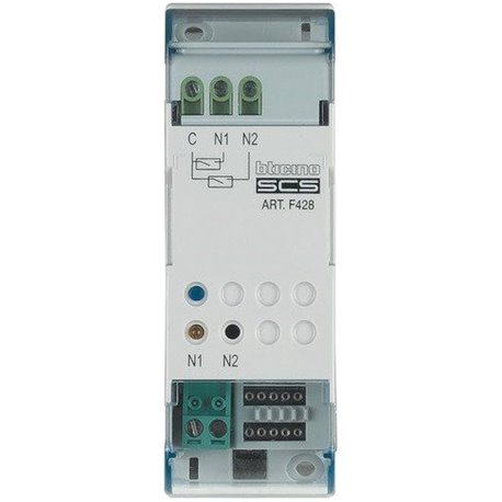 Interface de contact modulaire MyHOME_Up 2 contacts 2 modules F428