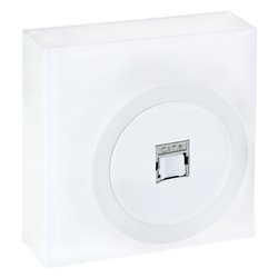 Prise RJ45 UTP Cat6 Blanc