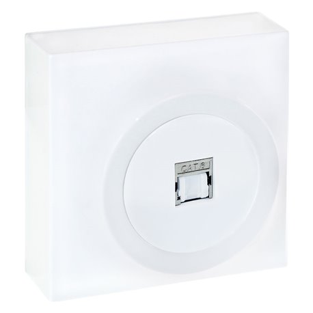 Prise RJ45 UTP Cat6 Blanc