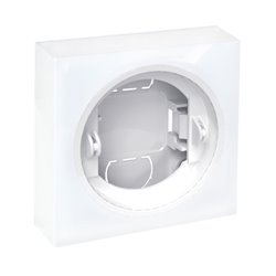 Boîtier Fonction simple 1 poste pour installation en isolé Blanc