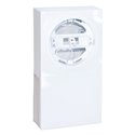 Cadre Fonction double 1 poste H22 mm Blanc