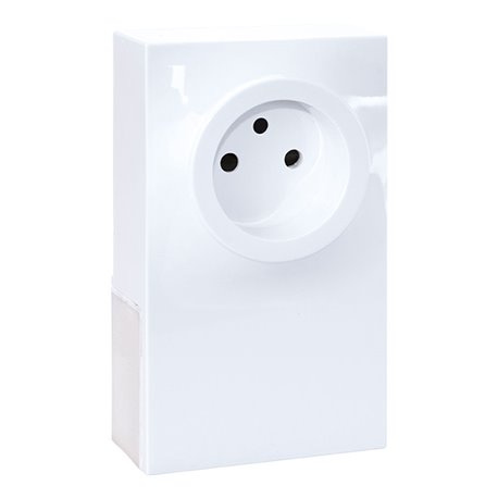Cadre 1 poste H16 mm pour prise 609 80 Blanc
