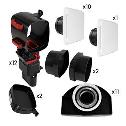 Kit accessoires réseau Pluggit Avec nourrice T4 + 2 sanitaires