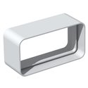 Manchon Droit rectangulaire sans joint 40x110mm