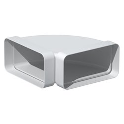 Coude 90° horizontale rectangulaire 40x110mm sans joint
