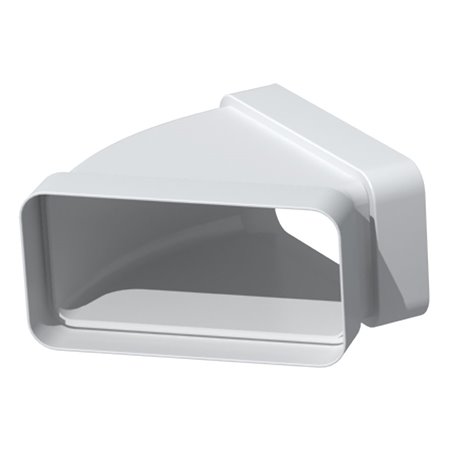 Coude 45° horizontal rectangulaire 55x220 mm sans joint