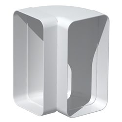 Coude 90° rectangulaire vertical 55x110 mm sans joint
