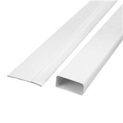 Conduit plat PVC rigide 55x110 mm