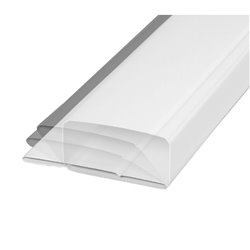 Conduit plat PVC rigide 55x110 mm