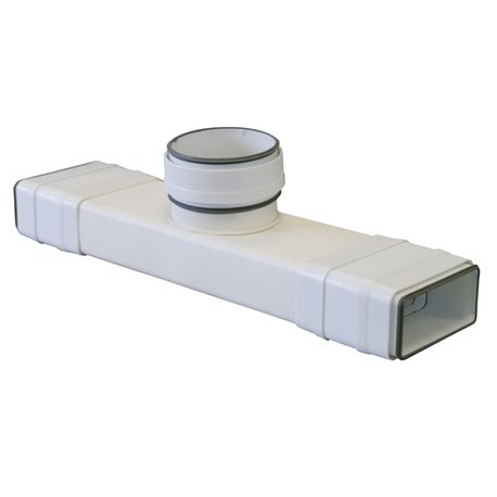 Té Rectangulaire circulaire avec joint Ø100 mm 55x110 mm