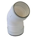 Coude 45° Circulaire ø125 mm avec joint