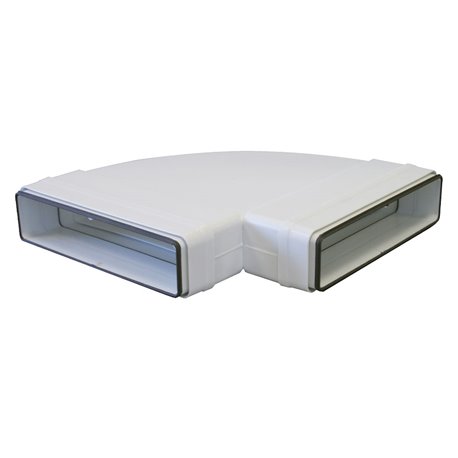 Coude 90° horizontale rectangulaire 40x110 mm avec joint