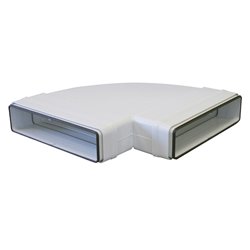 Coude 90° horizontale rectangulaire 55x220 mm avec joint