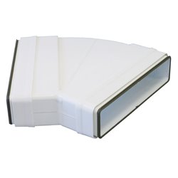 Coude 45° horizontal rectangulaire 55x110 mm avec joint