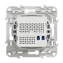 Prise RJ45 CPL Odace compatible standard HPAV S520490 Blanc 