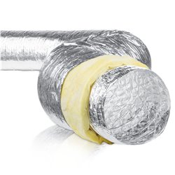 Gaine souple isolée Longueur 10m Isolation thermique 50mm ø400mm