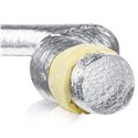 Gaine souple isolée Longueur 10m Isolation thermique 50mm ø200mm