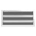 Grille de reprise à ailettes fixes Blanc 300x200 mm
