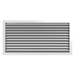 Grille de reprise à ailettes fixes Blanc 400x200 mm