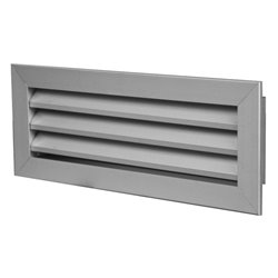 Grille de reprise à ailettes fixes Aluminium 400x200 mm
