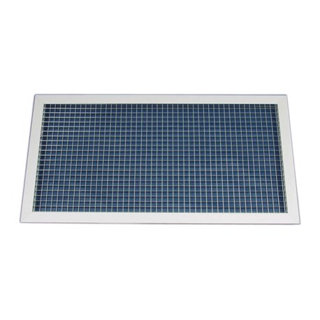Grille de reprise à mailles carrées Aluminium 400x400 mm