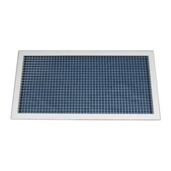 Grille de reprise à mailles carrées Aluminium 200x100 mm