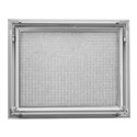 Grille de reprise à mailles inclinées avec porte-filtre Blanc 500x400 mm