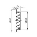 Grille de soufflage et de reprise circulaire Ø160 mm
