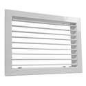 Grille de soufflage et de reprise Laqué blanc Simple déflection 200x100 mm
