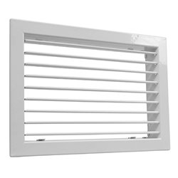 Grille de soufflage et de reprise Laqué blanc Simple déflection 300x200 mm
