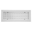 Grille de soufflage et de reprise Laqué blanc Double déflection 600x200 mm
