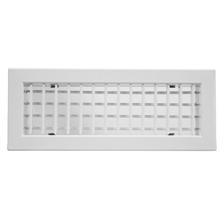 Grille de soufflage et de reprise Laqué blanc Double déflection 400x150 mm Grille de soufflage et de reprise Laqué blanc Double déflection 400x150 mm