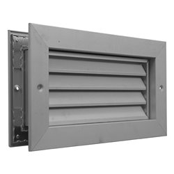 Grille de transfert anti-vue Aluminium 400x200 mm