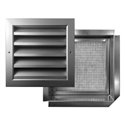 Grille extérieure avec porte filtre 600x600 mm pas de 50 mm