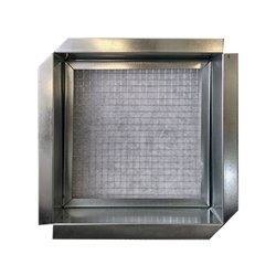 Grille extérieure avec porte filtre 400x400 mm pas de 50 mm