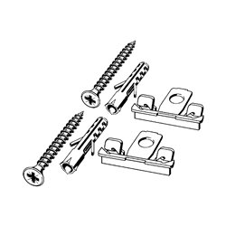 Kit de fixation pour rigole de douche Advantix Cleviva Plastique 797003