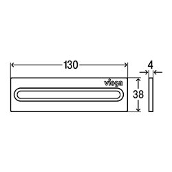 Insert rigole de douche Advantix Cleviva Cuivré/ doré 794040