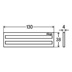 Insert rigole de douche Advantix Cleviva Doré 794187