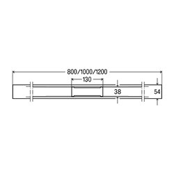 Profilé pour rigole de douche Advantix Cleviva Cuivré/ doré 794262