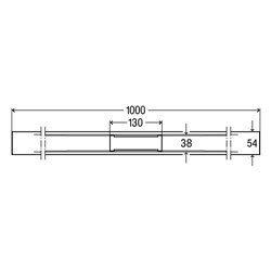 Profilé pour rigole de douche Advantix Cleviva Inox 794125