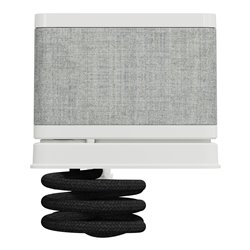Bloc 3 prises (2P+T / USB-A / USB-C) Unica System+ INS44052 blanc et tissus gris clair