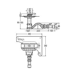 Unité de base de rigole de douche Advantix Cleviva 794408