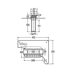 Siphon pour rigole de douche Advantix Cleviva 797270