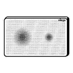 Plaque de commande 774363 Visign for More 205 Verre Noir