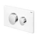 Plaque de commande WC 774332 Visign for Public 11 Acier Blanc brillant
