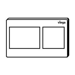 Plaque de commande WC 801724 Visign for Style 21 Plastique Noir mat 